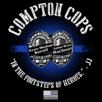 FALLEN COMPTON COPS - MEN'S PREMIUM CREWNECK - BLACK - HKQT1P Design