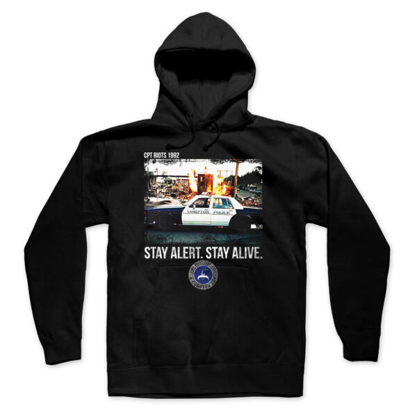 CPT RIOTS - PREMIUM UNISEX PULLOVER HOODIE - BLACK Thumbnail