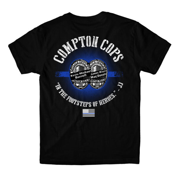 FALLEN COMPTON COPS - MEN'S PREMIUM S/S TEE - BLACK Thumbnail