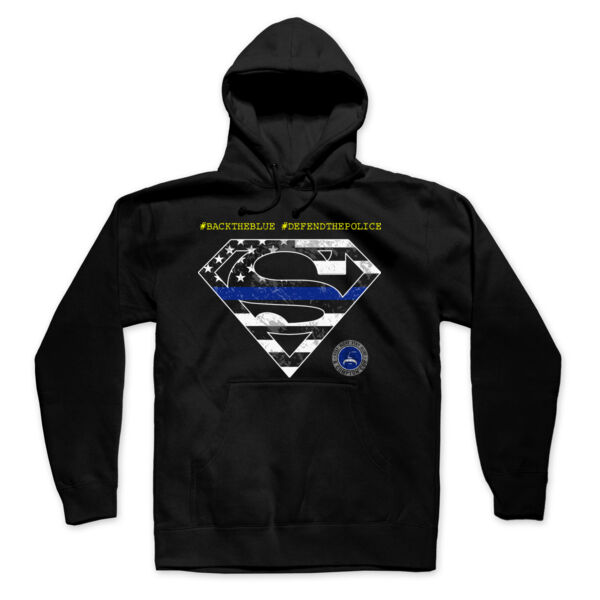 DEFEND THE POLICE - PREMIUM UNISEX PULLOVER HOODIE - BLACK Thumbnail